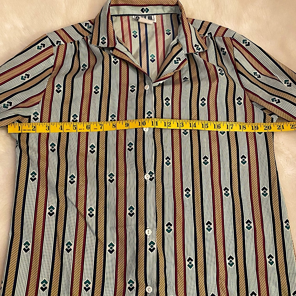 VINTAGE 70s ACT III BUTTON DOWN SHIRT - Picture 12 of 16